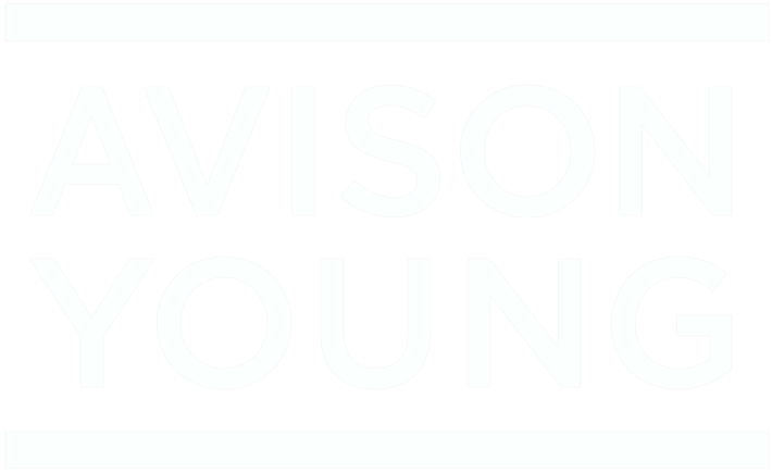 Avison Young white logo