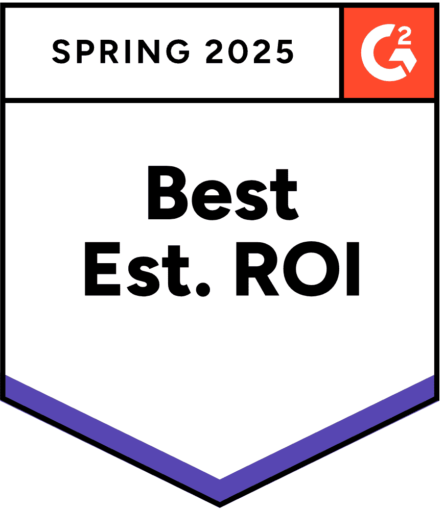 G2 medal for best ROI